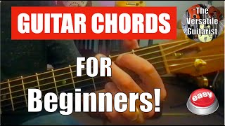 Guitar Lesson for Beginners  MUST KNOW Guitar Chords [upl. by Olrak]