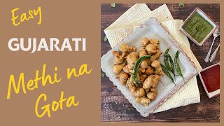 Easy Gujarati Methi na Gota Recipe [upl. by Mather]