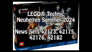 LEGO TechnicNeuheiten Sommer 2024 ua MondRover Porsche  Sets 42173 42175 42176 42182 [upl. by Aible436]