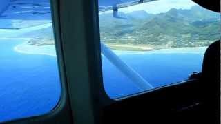 Scenic flight coming into Rarotonga airport [upl. by Erastes]