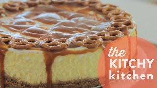 How to Make Salted Caramel Cheesecake  Living Deliciously [upl. by Sinaj99]