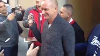 Singer Sting leaving and signing autographs outside Today Show in New York [upl. by Emanuele]