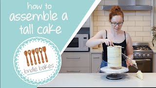 How to Assemble a Double Barrel Cake  Bridie Bakes [upl. by Puttergill]