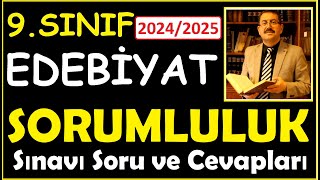 9Sınıf Edebiyat Sorumluluk Sınavı 2024 Eylül Dön 1Böl Edebiyat 9 Sınıf Sorumluluk Sınavı 2024 [upl. by Saihtam]