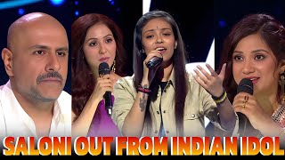 Saloni Saaz  theatre round performance top 15 se hue Bahar So Sad fo her Reaction indianidol15 [upl. by Lawlor]