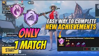 ✅ How Complete Frostborne Hunter amp Arctic Hunter Achievement  Pubg 35 Update New Achievement [upl. by Oslec509]