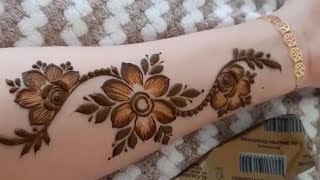 Unique Bold Flowers Mehndi Design 🌹  Step by step Full Tutorial  HeenaCreation [upl. by Pratt]