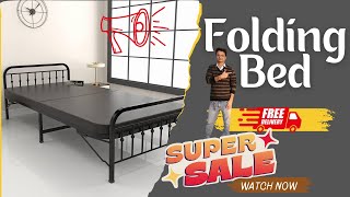 honey touch folding bed  Honey Touch Metal Folding Bed Single Size with Single Layer Mattress [upl. by Larok]