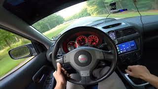 POV Drive in My STI Tomei Straight Pipe [upl. by Arramahs]