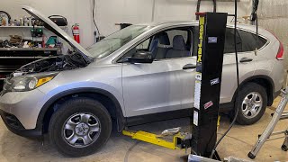 Serpentine belt replacement on a 2013 Honda CRV [upl. by Eneroc]