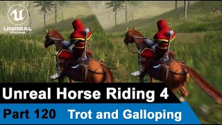 Unreal Horse Riding 4  Trot and Galloping  UE4 Tutorials 120 [upl. by Charmine]