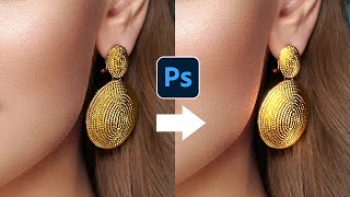 Add Shine to Jewellery with quotColor Dodgequot in Photoshop [upl. by Eeramit213]