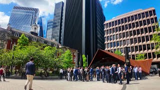 4K Bank  Bishopsgate  City of London Skyscrapers  Walking Tour [upl. by Rickert278]