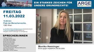 MONIKA HENNINGER GGI zur DEMO am 11 3 2022 [upl. by Lamrouex334]