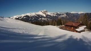 Dorfgastein  Großarl Piste D2 Grabnerabfahrt  Piste D1a Fulseck  Gipfelexpress [upl. by Oiluarb]