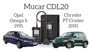 Сканер Mucar CDL20 тест обзор на Opel Omega B и Chrysler PT Cruiser [upl. by Cassy]