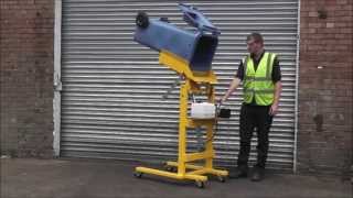 Wheelie Bin Tipper UK Wheelie Bins Powered Wheelie Bin Tipper Wheelie Bin Lift [upl. by Mellar]