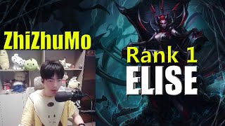 ZhiZhuMo Elise vs Graves 14 Kills  Rank 1 Elise Guide [upl. by Atika]