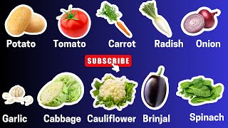 Vegetables name Let’s Learn Vegetable Names  Fun and Educational Video for Kids [upl. by Keyte]