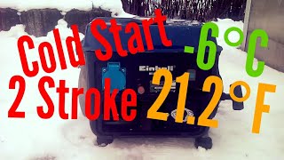 Generator Cold Start after 2 years Kaltstart Stromerzeuger Einhell [upl. by Bobseine]