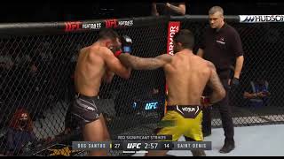 UFC  Dos santos vs Saint Denis  Insane Round [upl. by Imrots344]