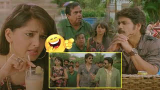 Nagarjuna Anushka Shetty And Brahmanandam Comedy Scene  Ragada Movie  Cinema Theatre [upl. by Alaek135]