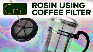 Hash Rosin using Coffee Filters [upl. by Begga]