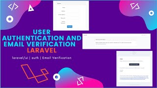 User Authentication and Email Verification in Laravel  Laravelui  Auth [upl. by Annaujat]