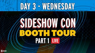 Booth Tour  Day 3  Part 1  Sideshow Con 2021 [upl. by Ahsenik]