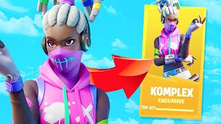 How I UNLOCKED the KOMPLEX Skin on a 180 Ping TOURNAMENT Fortnite Battle Royale [upl. by Orpha758]