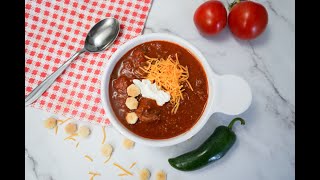 Meaty Slow Cooker Venison Chili [upl. by Gal]