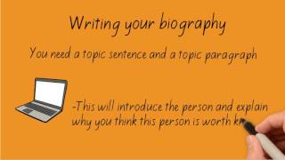 How to write a Biography [upl. by Nibroc845]