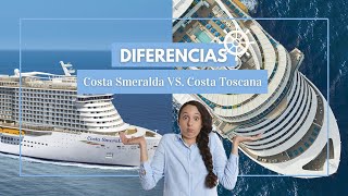 Cruceros Costa Smeralda y Costa Toscana ¿Son IGUALES Vemos sus diferencias [upl. by Cissej]