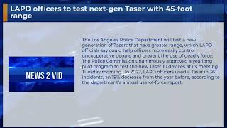 LAPD officers to test nextgen Taser with 45foot range Shorts [upl. by Dempstor157]