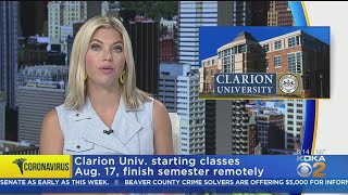 Clarion University Announces Fall Semester Plans [upl. by Llywellyn]