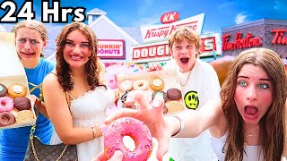 EATING ONLY DONUTS FOR 24HRS wNorris Nuts [upl. by Dasa104]