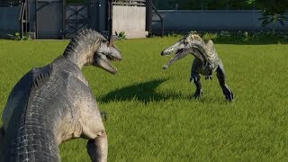 Allosaurus VS Suchomimus  Jurassic World Evolution [upl. by Pascha606]