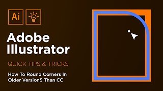 How To Round Corners In Illustrator  Adobe Illustrator Quick Tips amp Tricks 2 [upl. by Wolfson]