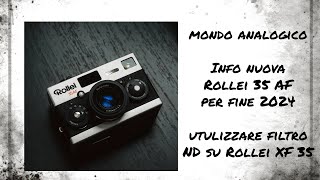 Rollei 35 AF autofocus lidar e filtro ND su Rollei XF 35 [upl. by Aerdnahs]