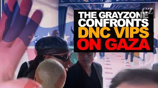 The Grayzone confronts DNC VIPs on Gaza [upl. by Acihsay]