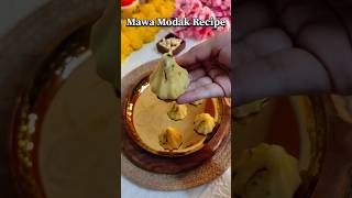 Instant Mawa Modak Recipe  Mawa Modak in 10 mins  Ganesh Chaturthi Special  Quick and Easyshorts [upl. by Schoenfelder44]