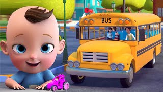 Wheels On The Bus Goes Round and Round  Popular Preschool Nursery Song for kids [upl. by Ecilef]