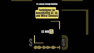 Medical Music Techniques for Auscultating S3 S4 and Mitral Stenosis [upl. by Eatnuhs24]