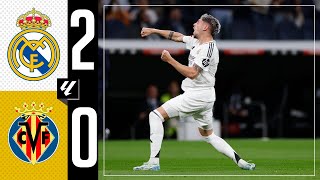 HIGHLIGHTS  Real Madrid 20 Villarreal  LaLiga 202425 [upl. by Aluor]