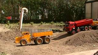 RC K700 IS a POWERFUL MACHINE RC STRONG TIPPER ACCIDENT SAVE THE MERCEDES BENZ1 RC LIVE ACTION [upl. by Salomi300]