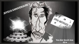 Johnny hallyday caricature joyeux anniversaire [upl. by Adam]