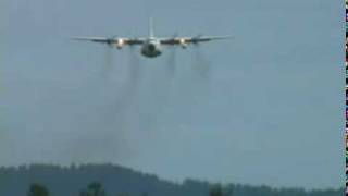 Coast Guard C130 Hercules takeoff flyby [upl. by Gavini]