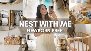 NESTING FOR BABY IN 48 HOURS  Newborn Prep at 37 Weeks Pregnant [upl. by Fiertz]