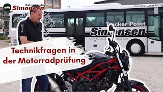 TECHNIKFRAGEN FÜR DIE MOTORRADPRÜFUNG 🔥 [upl. by Harvie915]