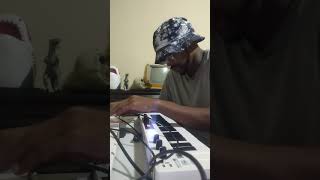 playing a bassline on the minibrute [upl. by Ydwor]